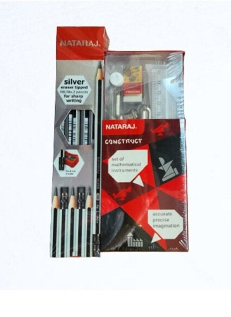 Natraj HB Silver Pencil set with construction set - pzsku/Z5AA71A81CF51F09038BEZ/45/_/1691948953/f8fbaf6d-e261-4120-834a-a840b6dd82b5