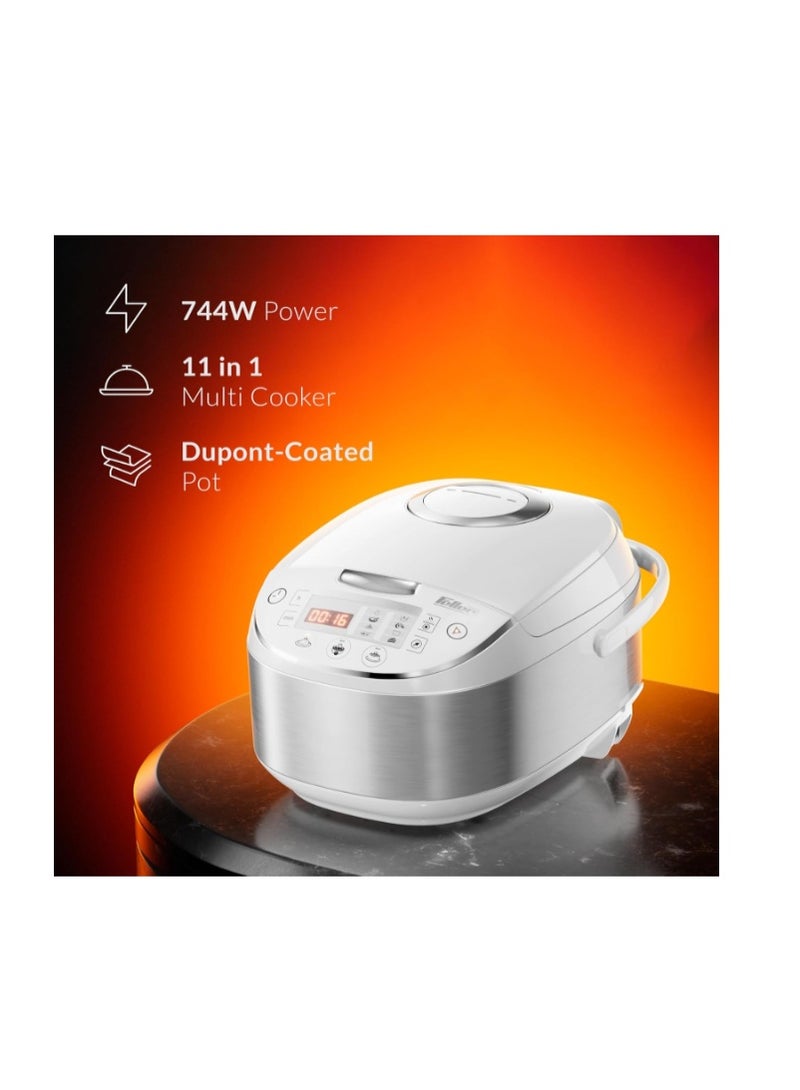 Feller Germany RC33 Digital Rice Cooker 3L (1L Rice Capacity) – 11-in-1 Multi Cooker, LED Display, Steamer, Timer & Non-Stick Pot – Electric Cooker - Image 2