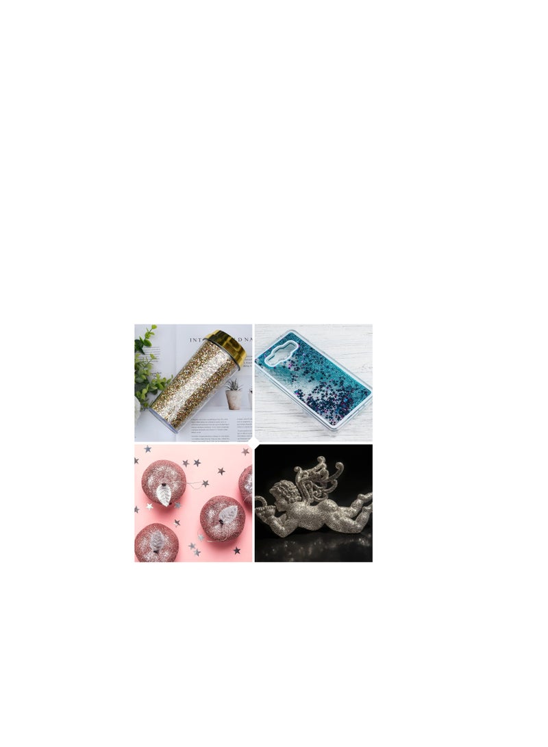 Sadaf مسحوق جليتر فائق النعومة رقائق جليتر معدنية للحرف اليدوية، لتزيين الحرف، اجعل حياتك ملونة - Image 5