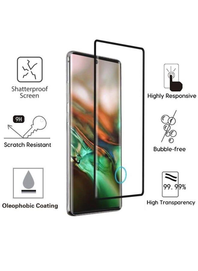 SHOPI - Full Coverage  Glue Screen Protector for Samsung Note 10 Note 10 plus Tempered Glass - Image 1