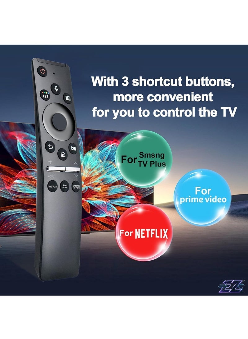 PopZa BN59-01329A BN59-01330B Voice Remote Control for Samsung Q60T Smart TV QN65Q60TAFXZA QN65Q60TBFXZA QN65Q6DTAFXZA QN70Q6DTAFXZA QN75Q60TAFXZA QN75Q60TBFXZA QN75FXZA FXZA QN82Q6DTAFXZA QN85Q60TAFXZA with battery - Image 2