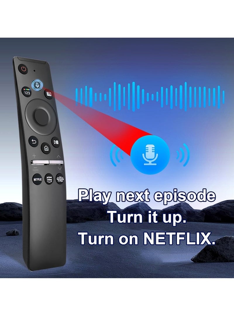 PopZa BN59-01329A BN59-01330B Voice Remote Control for Samsung Q60T Smart TV QN65Q60TAFXZA QN65Q60TBFXZA QN65Q6DTAFXZA QN70Q6DTAFXZA QN75Q60TAFXZA QN75Q60TBFXZA QN75FXZA FXZA QN82Q6DTAFXZA QN85Q60TAFXZA with battery - Image 3