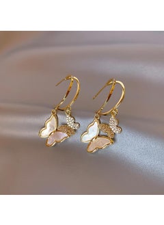 Needle Simple Butterfly Elegance Earrings Ultra Cool Small Design Sense Earrings Women Spring 2023 Edition Main drawing