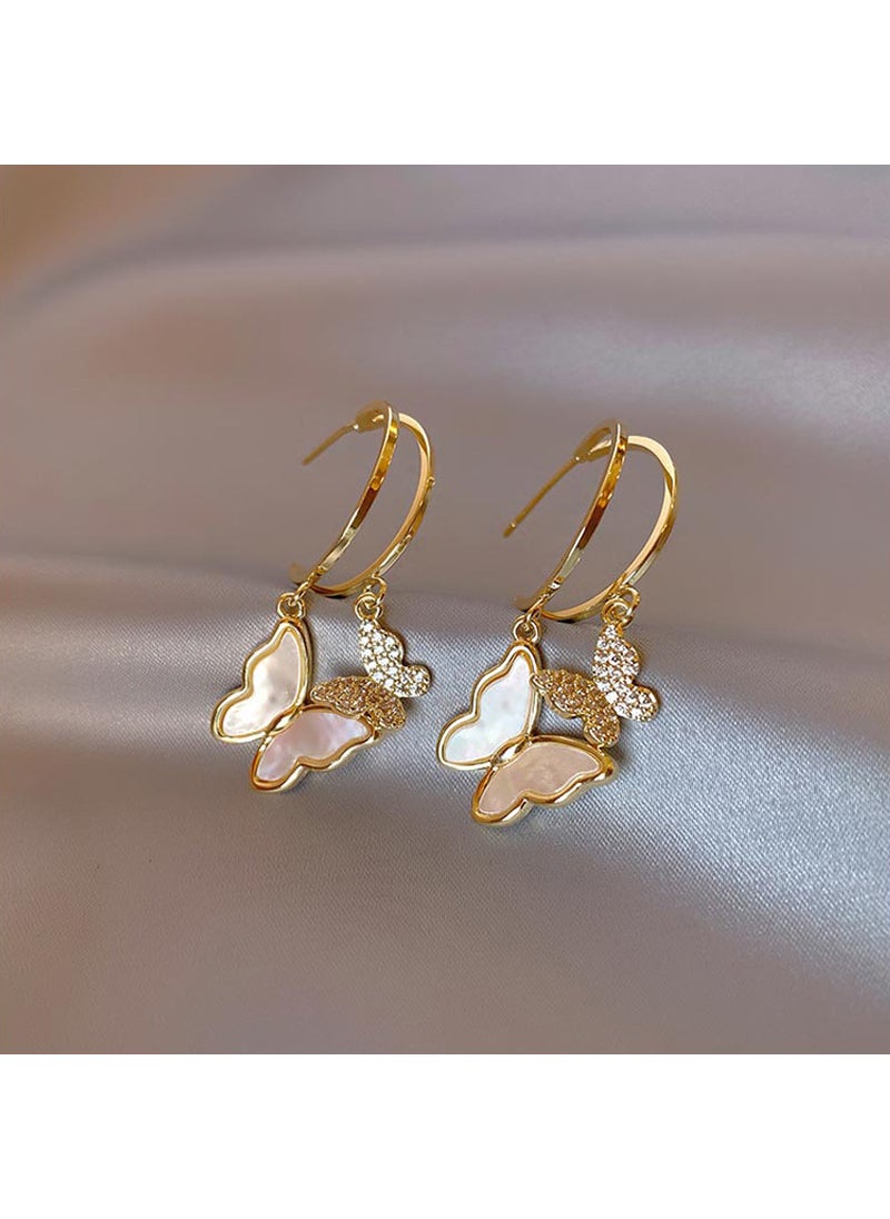 Generic - Needle Simple Butterfly Elegance Earrings Ultra Cool Small Design Sense Earrings Women Spring 2023 Edition Main drawing - Image 1