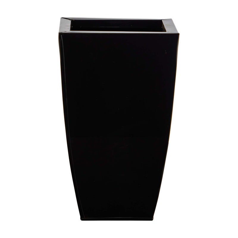 Nearly Natural Nearly Natural 13in Tapered Square Metal Planter 