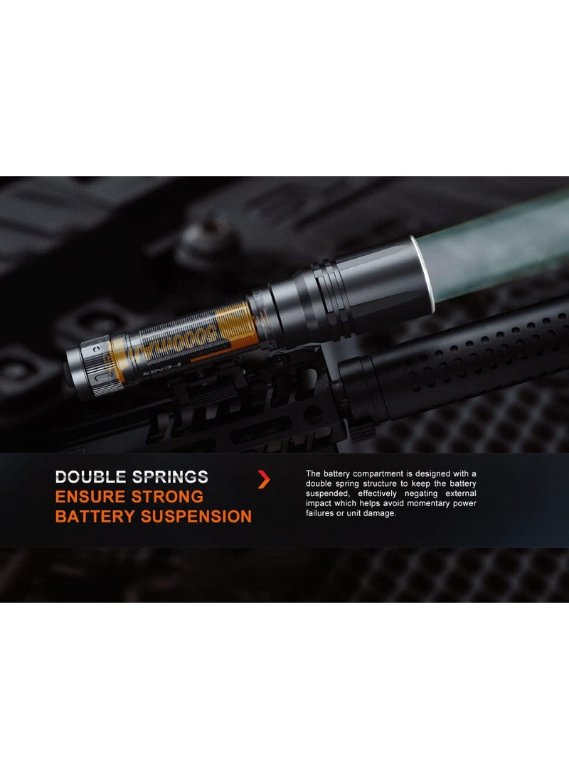 fenix Fenix HT30R 1640 Yards Ultra Long Beam Throw Rechargeable LEP Tactical Flashlight with EdisonBright Accessory Carrying case  - Image 3