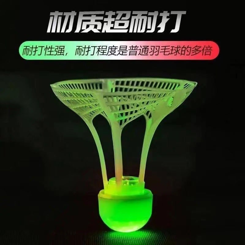 Badminton Ball Luminous Badminton Luminous Night With Lights Night Bright Windproof Nylon Badminton - Image 2