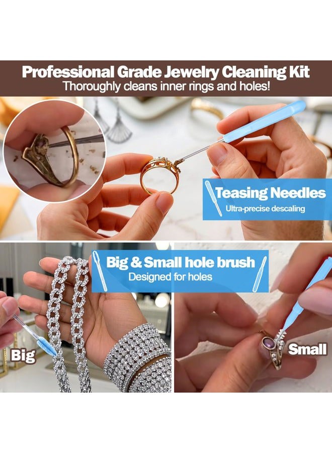 XANGNIER Jewelry Cleaning Brush, 5 Pcs, Plastic, no gemstone - Image 3