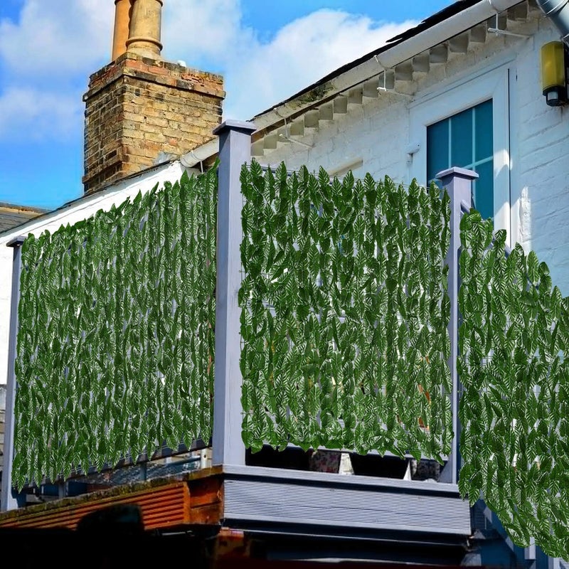 DearHouse Artificial Ivy Privacy Fence Wall Screen, 118x39.35in Artificial Hedges Fence and Faux Ivy Vine Leaf Decoration for Outdoor Decor, Garden - Image 3