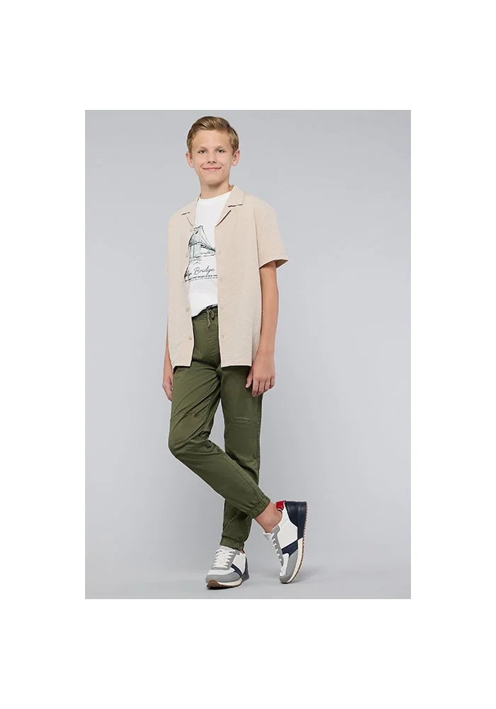 R&b Solid Jogger Pants with Drawstring Waist