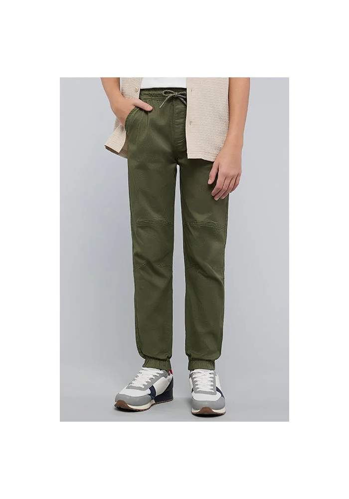 R&b Solid Jogger Pants with Drawstring Waist