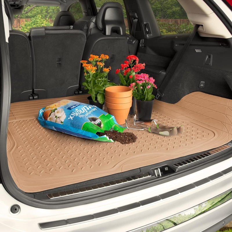 BDK Heavy Duty Beige Cargo Liner Floor Mat - Image 3