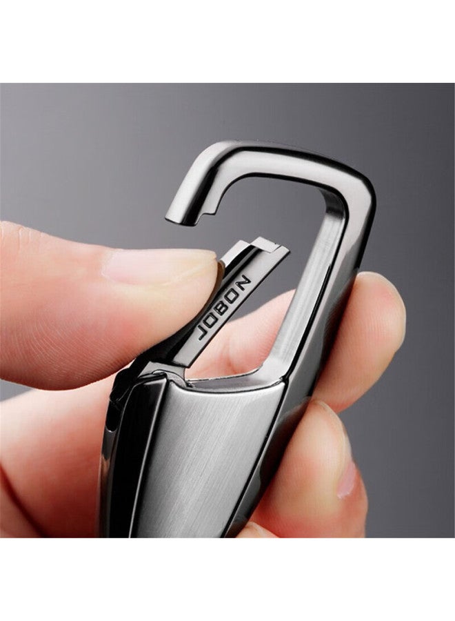 Ornaments Huashi Car Key Chain, Anti-loss Pendant, Metal High-end Key Ring, Waist Hook, Key Ornament, Black - Image 3