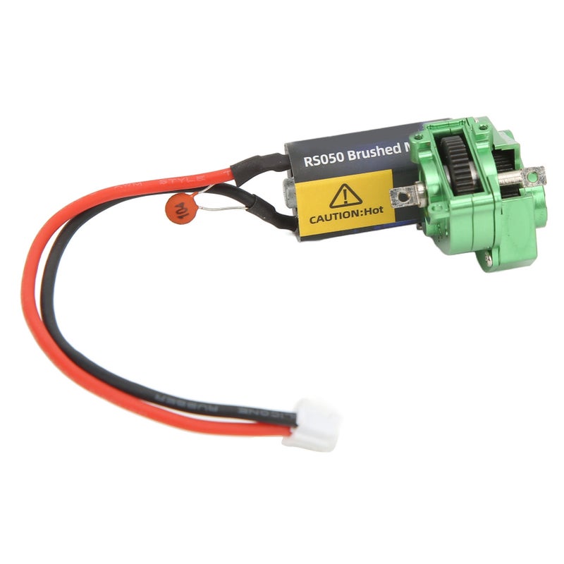 Hobbyfans Transmission Case Gear Box with 66T Brushed Motor Aluminum Alloy RC Parts for Axial SCX24 1/24 RC Car Green - Image 2