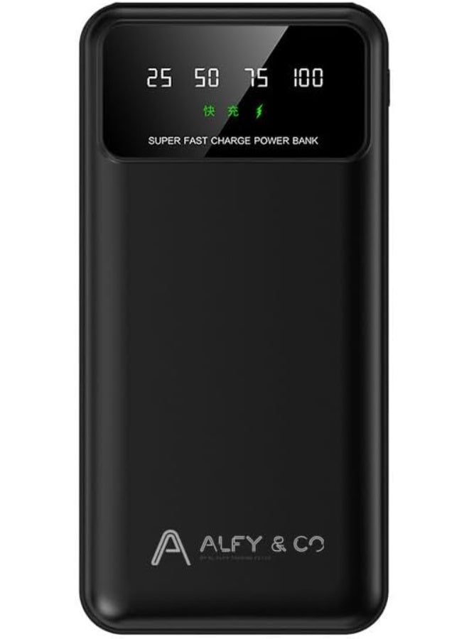 الغي اند كو باور بانك محمول سريع الشحن 22.5 واط 20000 مللي امبير في الساعة مع منفذ USB-C لموبايل ايفون 16/15/14/13 برو ماكس وسامسونج جالاكسي Z فولد 6 S24 S23 S22 S21 الترا، ابيض - Image 2