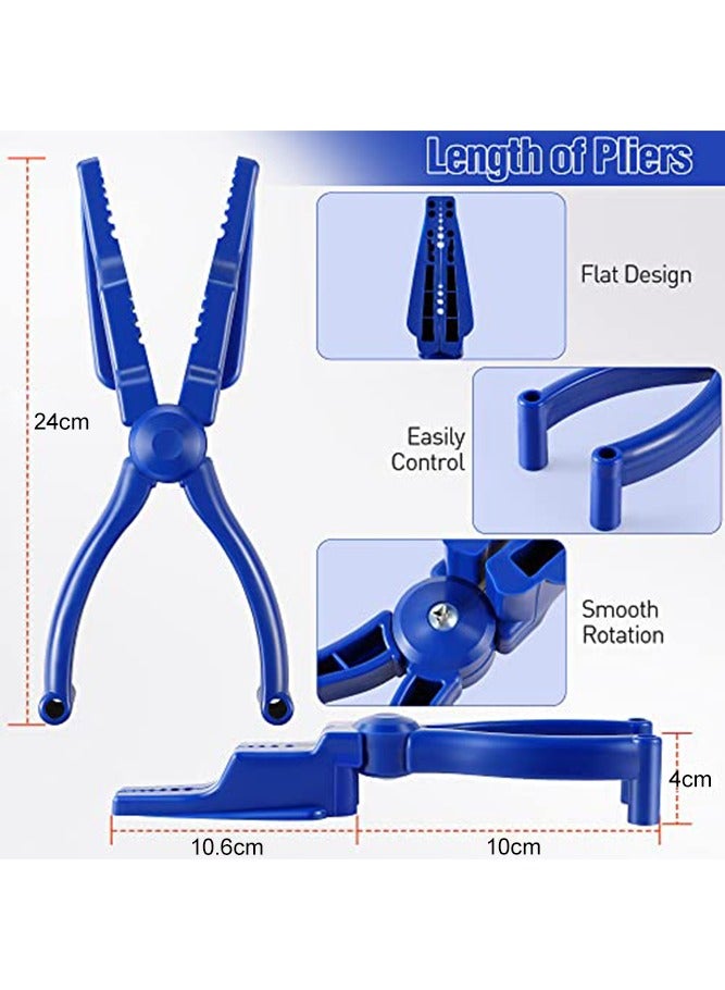 Fasola Nail Pliers, Hammering Nailing Holder Grooved Design for Safe Use in Home Holiday Decoration Outdoor Lighting(Blue) - Image 2