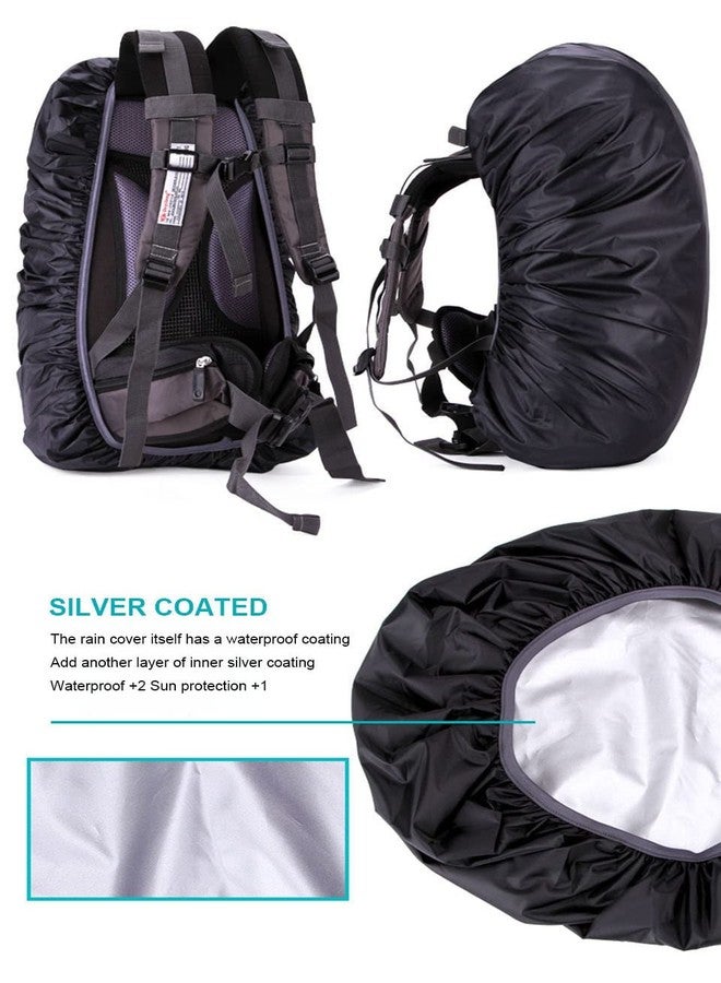 DIKSUL Bag Rain Cover Waterproof for Backpack Bags, Rainproof Dust Proof Protector Elastic Adjustable with Buckle Strap, Compact & Portable for Trekking, Laptop, School, Camping with Pouch Free Size - Image 5