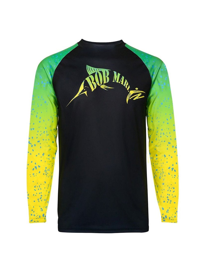BOB MARLIN Marlin Performance Shirt Bob Mahi Black-Xl - Image 1