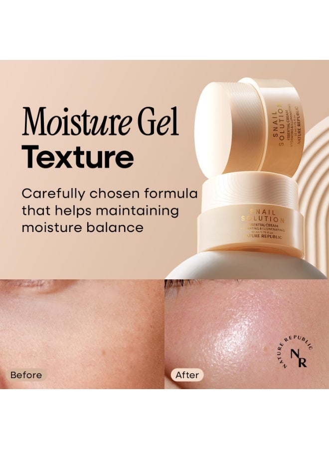 ناتشر ريبابلك Nature Republic Snail Mucin Cream - Korean Moisturizer, Advanced Face Moisturizers for Skin, Snails, Asian Skincare, K-Beauty Care, Hydrating, Glass Facial Mucus, 52mL/1.75 Fl.Oz 52mL/1.75 Fl.OzFluid Ounce - Image 2