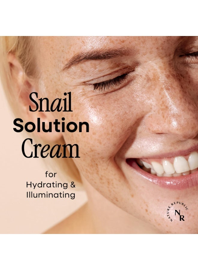 ناتشر ريبابلك Nature Republic Snail Mucin Cream - Korean Moisturizer, Advanced Face Moisturizers for Skin, Snails, Asian Skincare, K-Beauty Care, Hydrating, Glass Facial Mucus, 52mL/1.75 Fl.Oz 52mL/1.75 Fl.OzFluid Ounce - Image 3