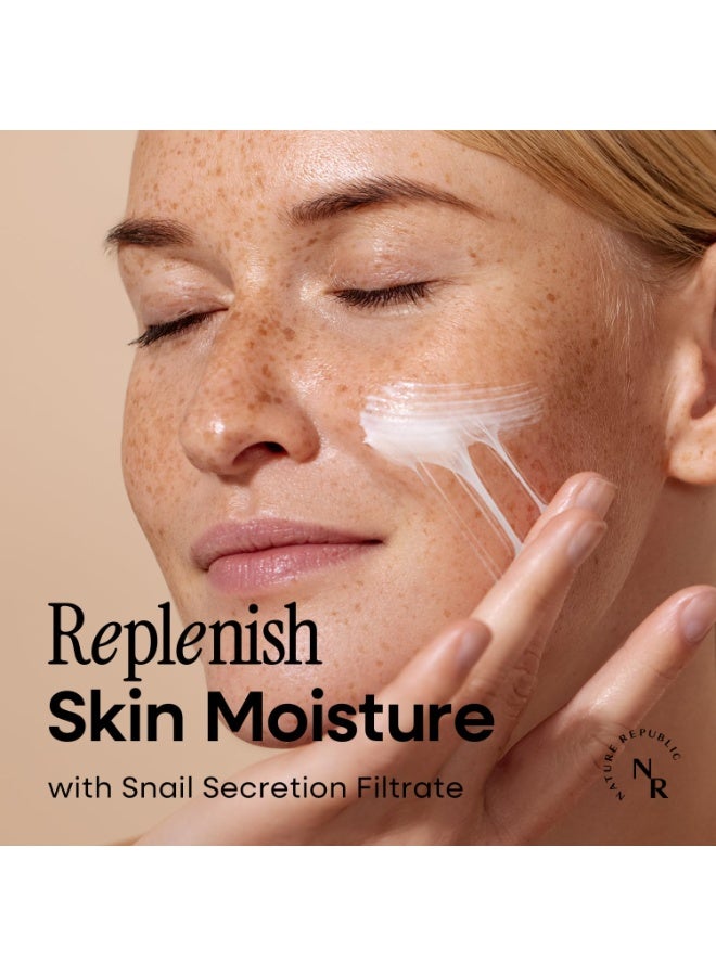 ناتشر ريبابلك Nature Republic Snail Mucin Cream - Korean Moisturizer, Advanced Face Moisturizers for Skin, Snails, Asian Skincare, K-Beauty Care, Hydrating, Glass Facial Mucus, 52mL/1.75 Fl.Oz 52mL/1.75 Fl.OzFluid Ounce - Image 5