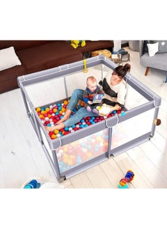 HOPHOP Useful Baby Playpen Wide Versatile Baby Playpen for Babies and Toddlers Stylish Playpen  - Image 2