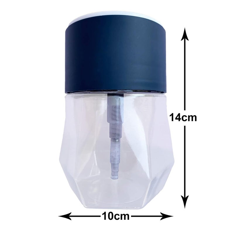 Homestic Round Pack of 3 Liquid Soap Dispenser for Kitchen | with Pump and 2 Sponge Scrubs | Plastic, Lightweight & Durable | Multipurpose Use, Ergonomic Design & Easy to Clean | Blue - Image 3