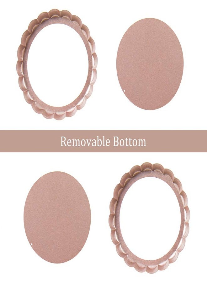 Webake Tartlet Molds 6 Inch Tart Pan with Removable Bottom Nonstick Round Pie Pan Quiche Baking Dish Pack of 2 for Pie, Cheesecake, Desserts - Image 3