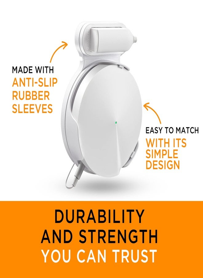BANGCHEER Wi-Fi Wall Mount, Cable and Power Line Storage Boxes for TP-Link Deco M5, Suitable for Sorting Home Wi-Fi Routers, Wall Mounts That are Easy to be Installed on The Celling (White-3Pack) - Image 3
