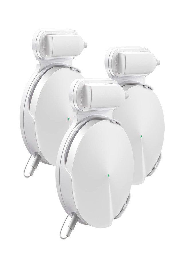 BANGCHEER Wi-Fi Wall Mount, Cable and Power Line Storage Boxes for TP-Link Deco M5, Suitable for Sorting Home Wi-Fi Routers, Wall Mounts That are Easy to be Installed on The Celling (White-3Pack) - Image 1
