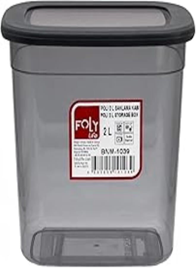 Foly Life Storage Box 2 Lt Double Injection Deep Freez Usable Dish Machine Usable Microwave Usable