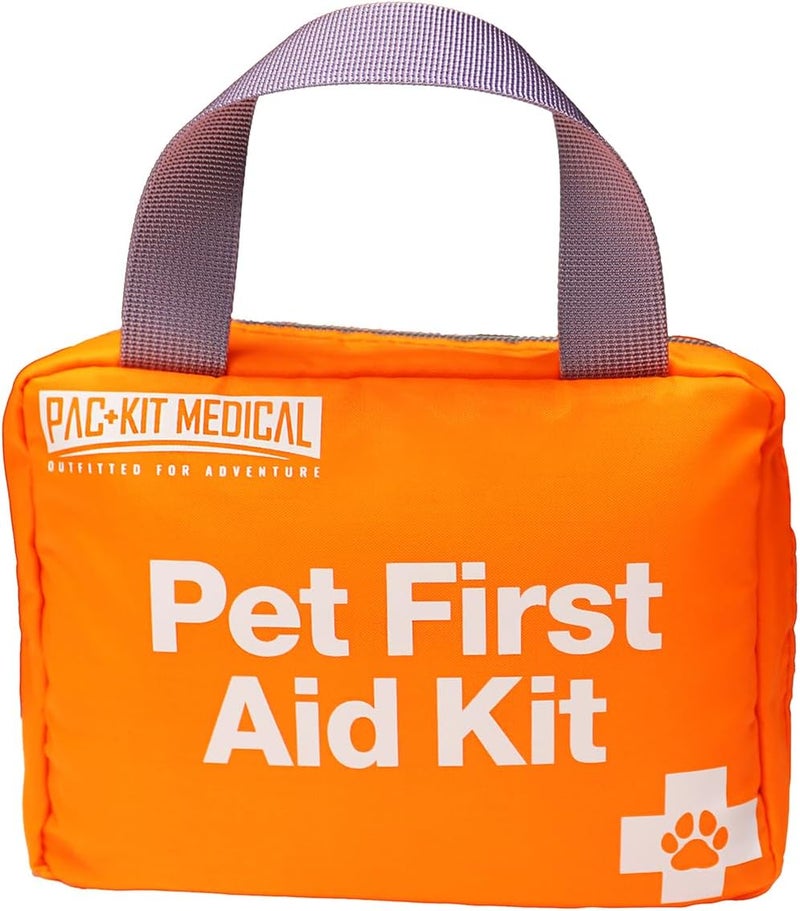 Pac-Kit Pet First Aid Kit for Dogs, Cats, and Other Animals in Soft-Sided Organized Zipper Case, 48 Pieces