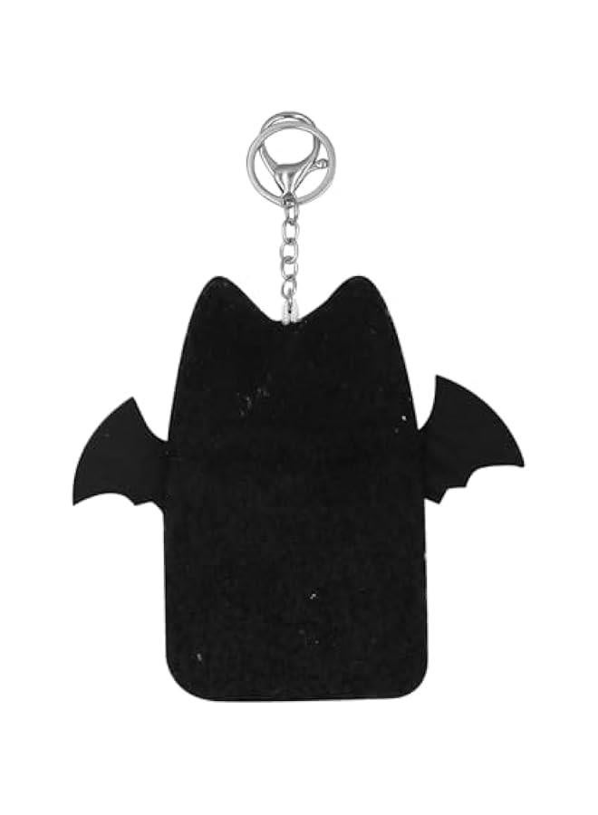 Generic Cute Plush Kpop Photocard Holder with Keychain Photo Sleeve Bank ID Credit Card Holder Protector Stationery,Devil Cat - Image 3