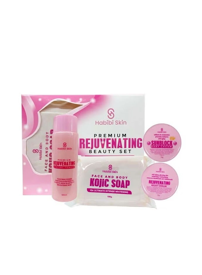 مجموعة تجميل فاخرة لتجديد البشرة