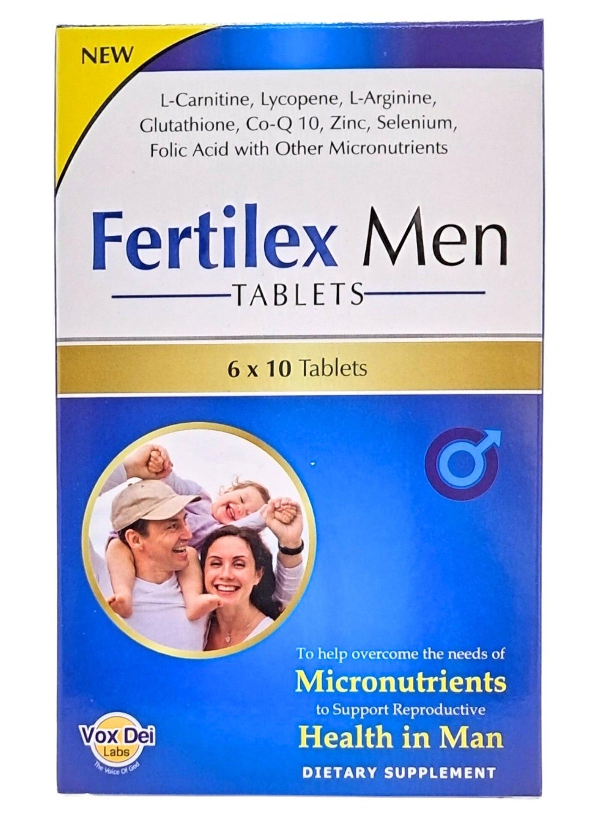 Vox Dei Labs Fertilex Men Tab 60'S | Best Price Oman