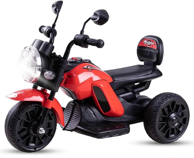 United 6689-BRJ 6V 3-Wheeled Medium Electric Bike for Kids, Red