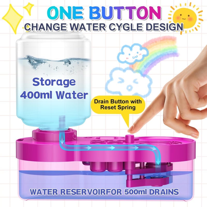 Mammoth Paint Brush Cleaner Brush Rinser Water Circulation(Pre Assembled), Watercolor/Oil and Water-Based Paint Brush Cleaner Tool, Gift for Adults Artist Beginners - Image 2