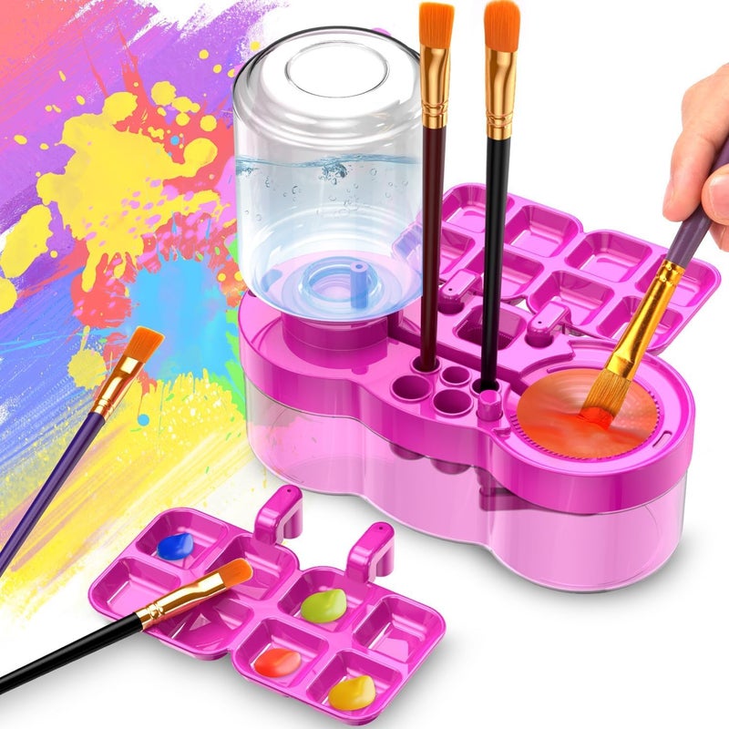 Mammoth Paint Brush Cleaner Brush Rinser Water Circulation(Pre Assembled), Watercolor/Oil and Water-Based Paint Brush Cleaner Tool, Gift for Adults Artist Beginners - Image 1