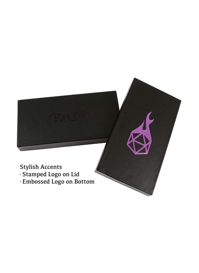 Forged Dice Co. Dice Battle Pit Dice Tray 2 Dice Trays In 1 With Staging Area Rolling Tray And Storage Compatible With Any Dice Game D&D And Rpg Gaming Purple  - Image 3