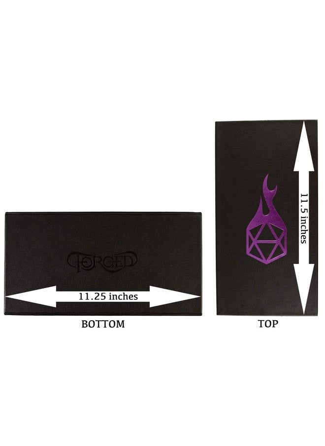 Forged Dice Co. - Dice Battle Pit Dice Tray 2 Dice Trays In 1 With Staging Area Rolling Tray And Storage Compatible With Any Dice Game D&D And Rpg Gaming Purple - Image 1