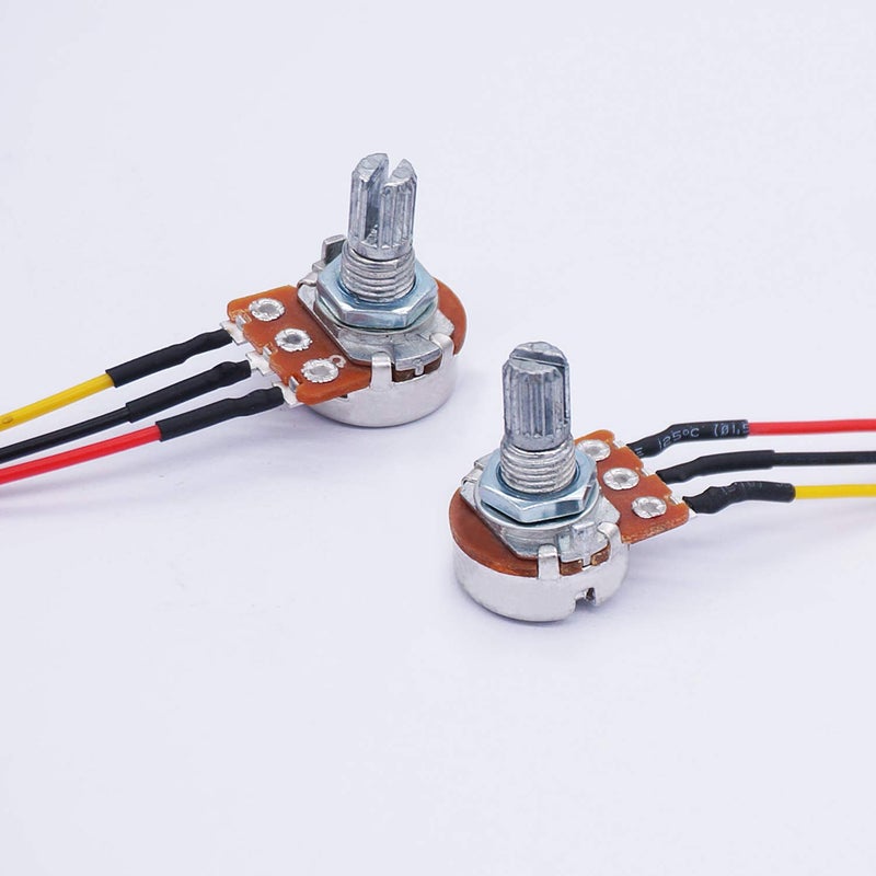 TWTADE 3PCS 10K Ohm Linear Taper Adjustable Rotary Potentiometer Change Resistance WH148 B10K 3 Pin with XH2.54-3P Connector Wire Cable + Black Knob Cover Cap 148-10kBK - Image 3