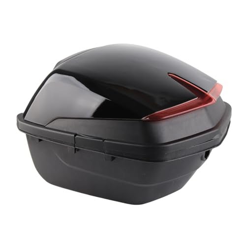 LIANGLIDE Motorcycle Top Box, Motorcycle Trunk, Motorcycle Top Case, Motorcycle Scooter Tail Trunk,Waterproof Impact Large Capacity Universal Motorcycle Rear Top Box (Black) - Image 4