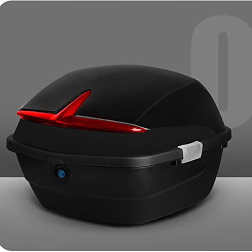LIANGLIDE Motorcycle Top Box, Motorcycle Trunk, Motorcycle Top Case, Motorcycle Scooter Tail Trunk,Waterproof Impact Large Capacity Universal Motorcycle Rear Top Box (Black) - Image 3