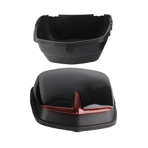 LIANGLIDE Motorcycle Top Box, Motorcycle Trunk, Motorcycle Top Case, Motorcycle Scooter Tail Trunk,Waterproof Impact Large Capacity Universal Motorcycle Rear Top Box (Black) - Image 5