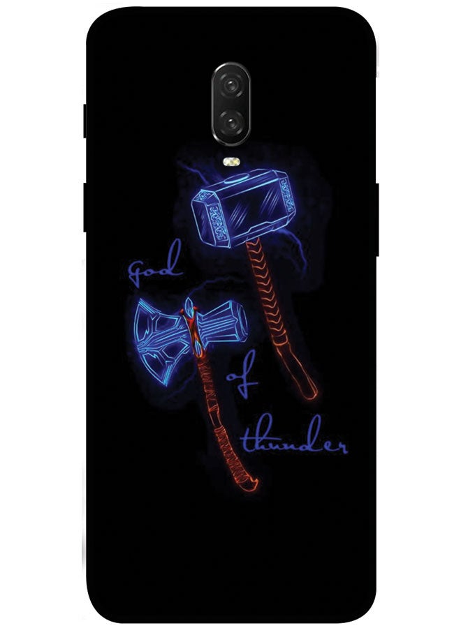 EYE CATCH Protective Case Cover For OnePlus 6T Smart Series Printed Protective Case Cover for OnePlus 6T God of Thunder - Image 1