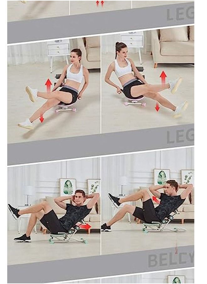 Generic - Incline Folding Ab Rocket Exerciser Abdominal Core Training Equipment Squat Bench for Home Gym Weight Loss. - Image 1