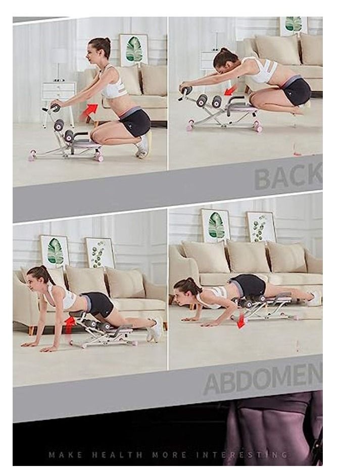 Generic - Incline Folding Ab Rocket Exerciser Abdominal Core Training Equipment Squat Bench for Home Gym Weight Loss. - Image 1