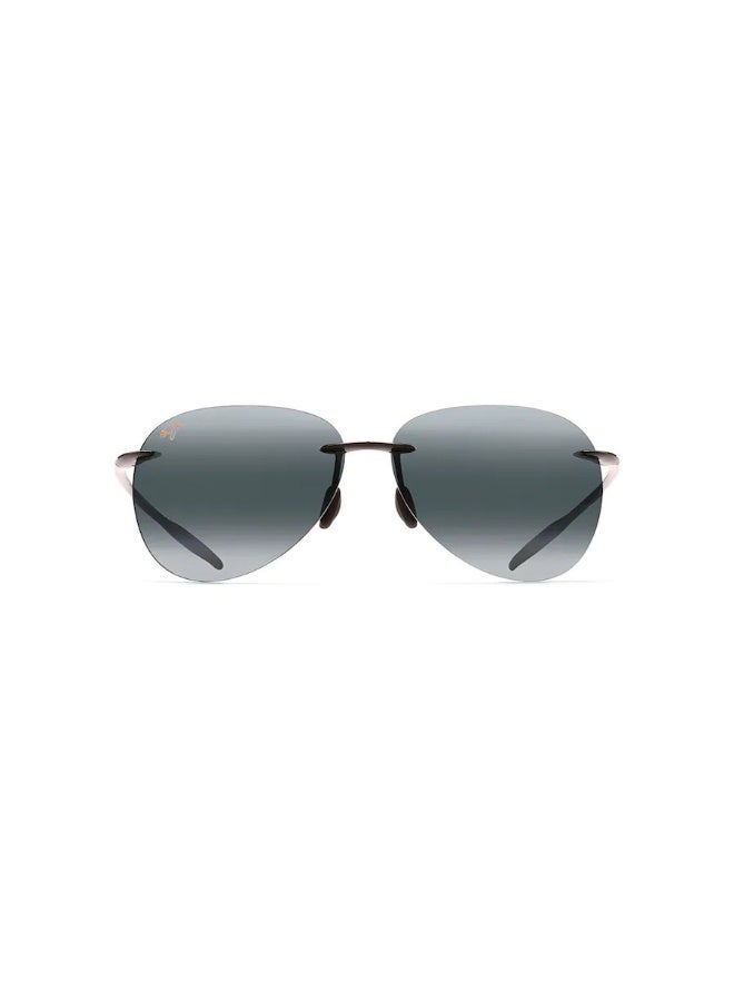 MAUI JIM Sugar Beach 421 14 Men's Rimless Irregular Polarized Sunglasses - Image 2