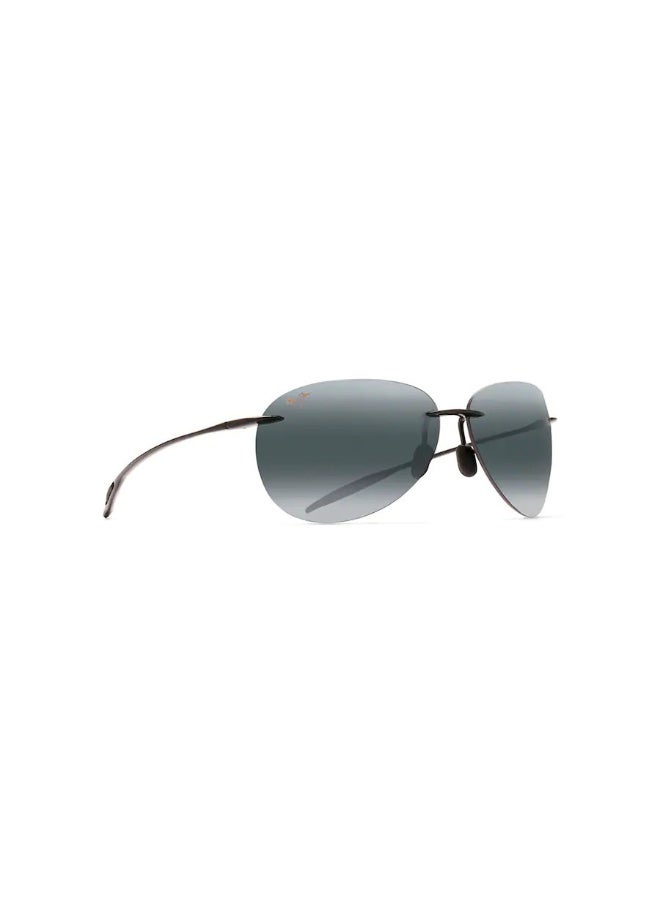 MAUI JIM Sugar Beach 421 14 Men's Rimless Irregular Polarized Sunglasses - Image 1