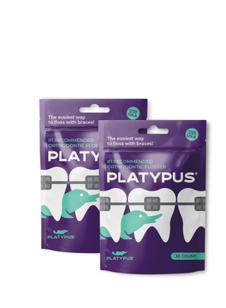 Platypus Orthodontic Flossers for Braces – Unique Structure Fits Under Arch Wire, Floss Entire Mouth in Less Than Two Minutes, Increases Flossing Compliance Over 84% - 30 Count Bag (Pack of 2) - pzsku/Z5AA8DAA22B49279B8CA0Z/45/_/1723559478/ea420aa9-e834-42a8-822d-4cc7a76c528c
